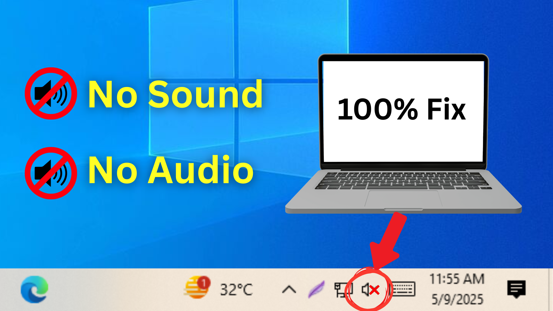 How To Fix No Sound on Windows 100% Working Audio Problem Solution!