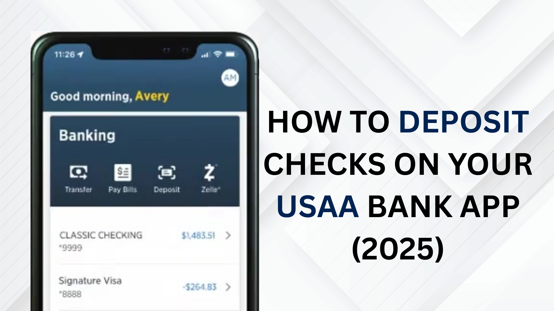 How to Deposit Checks on Your USAA Bank App