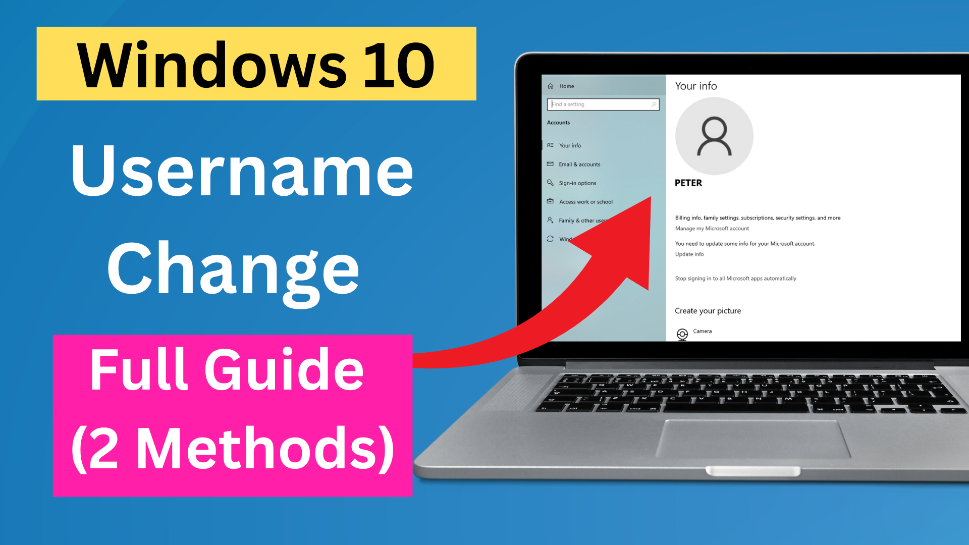 Change Windows 10 Account Name Step-by-Step Tutorial
