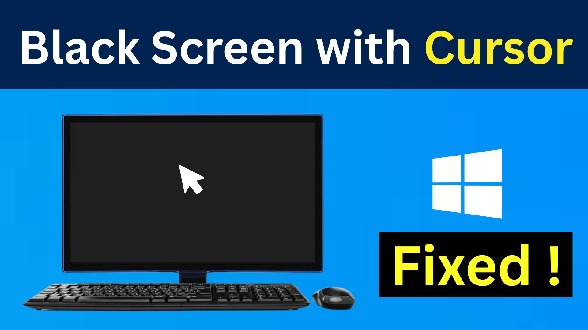 Black Screen with Cursor in Windows 1011 Here’s the FIX! (2025)