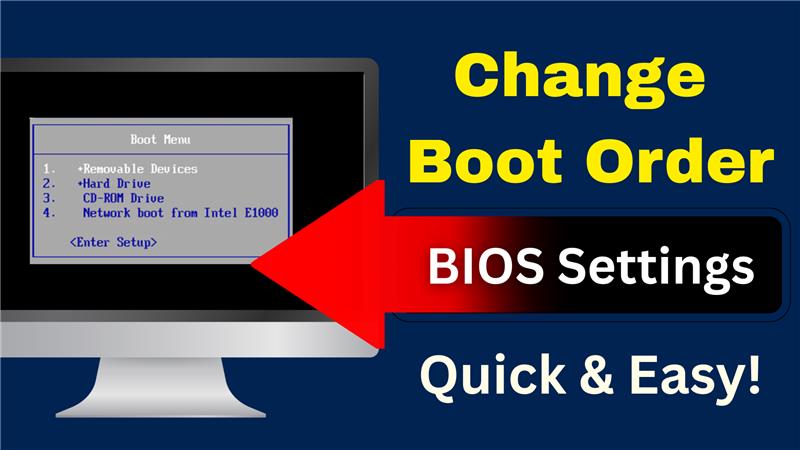 Change Boot Order in BIOS Settings Quick &amp; Easy!