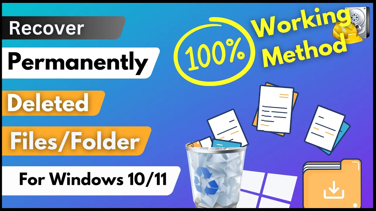 How To Recover Permanently Deleted FilesFolders on Windows 10 11
