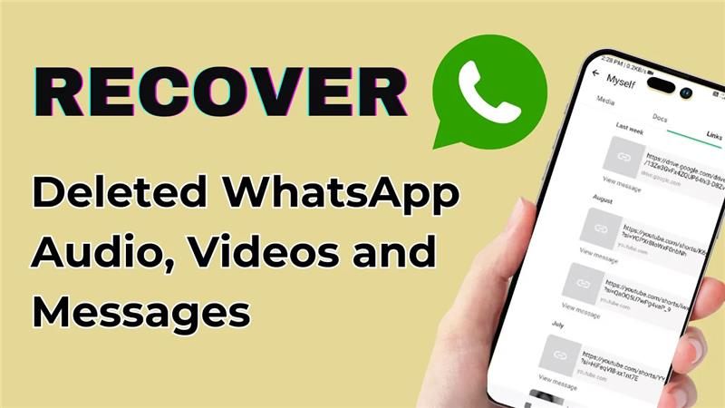 How to RECOVER Deleted WhatsApp Audio, Videos, and Messages in SECONDS