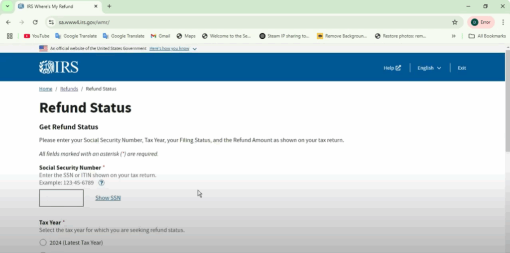 Check Your Refund Status Online