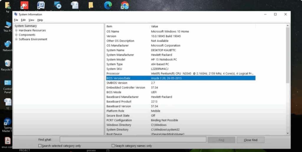 Check Your System Model and BIOS Version