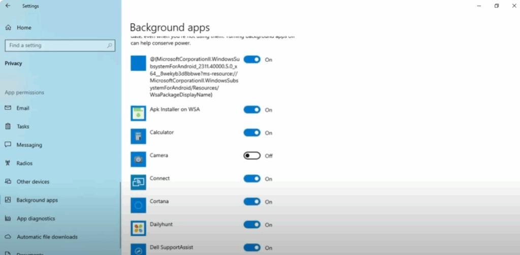 Close Background Apps