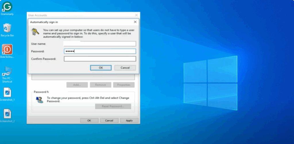 Confirm Your Password
