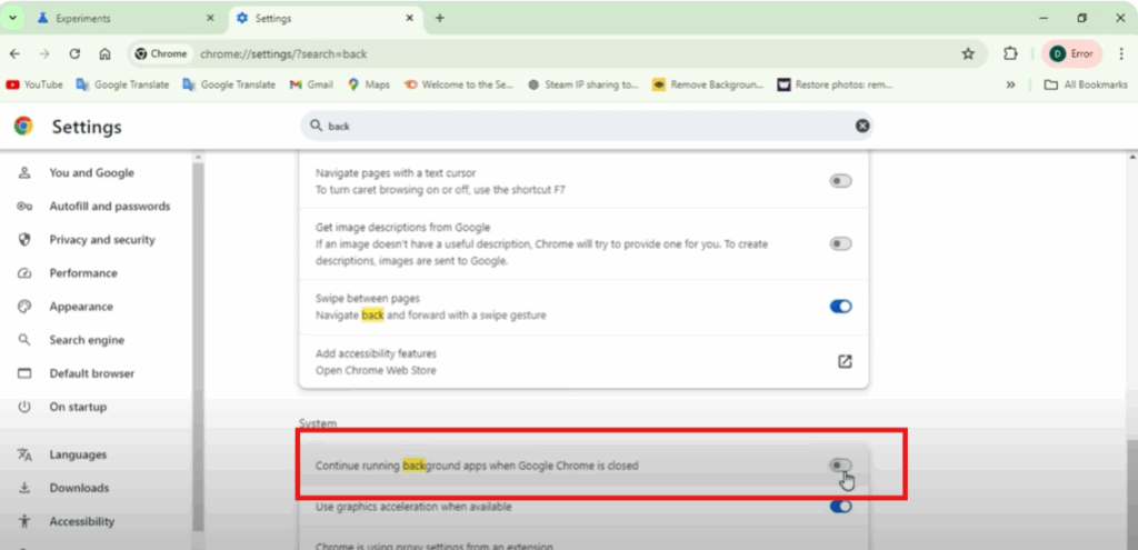 Continue running background apps when Google Chrome is closed