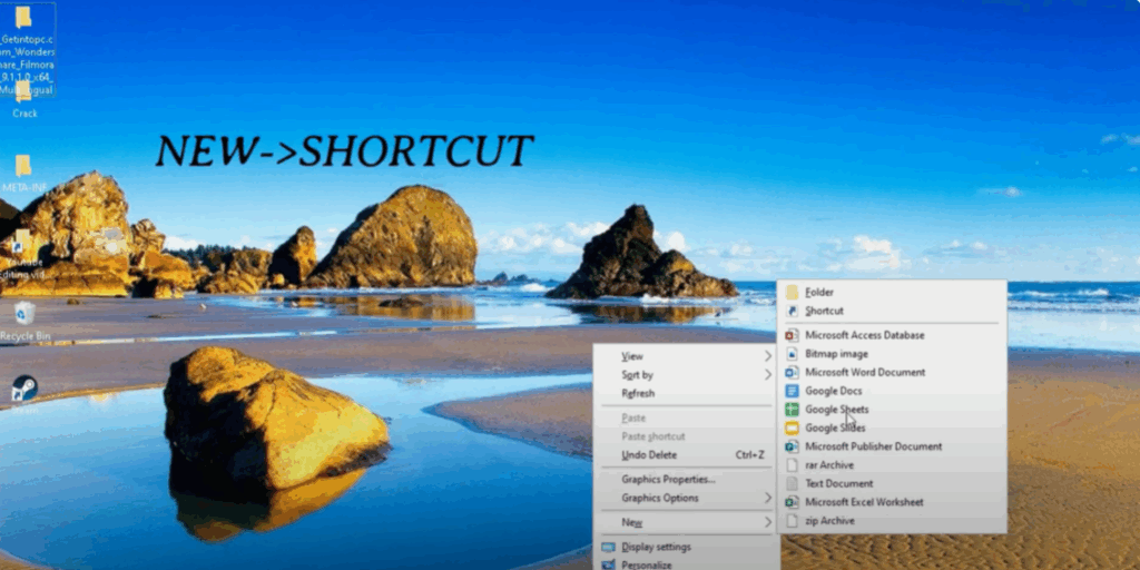 Create a New Shortcut