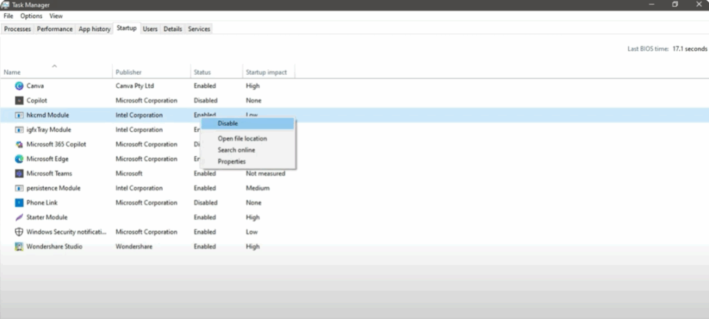 Disable Unwanted Startup Programs