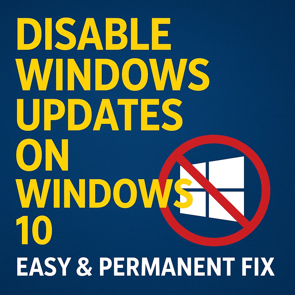 Disable Windows Updates on Windows 10 – Easy & Permanent Fix