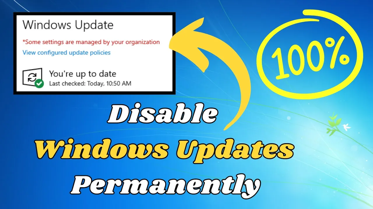 Disable Windows Updates on Windows 10