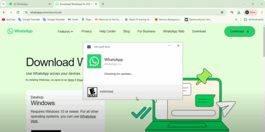Download WhatsApp Desktop App