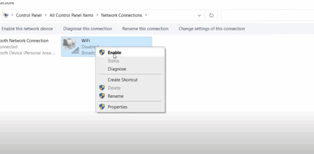 Enable Wi-Fi Adapter