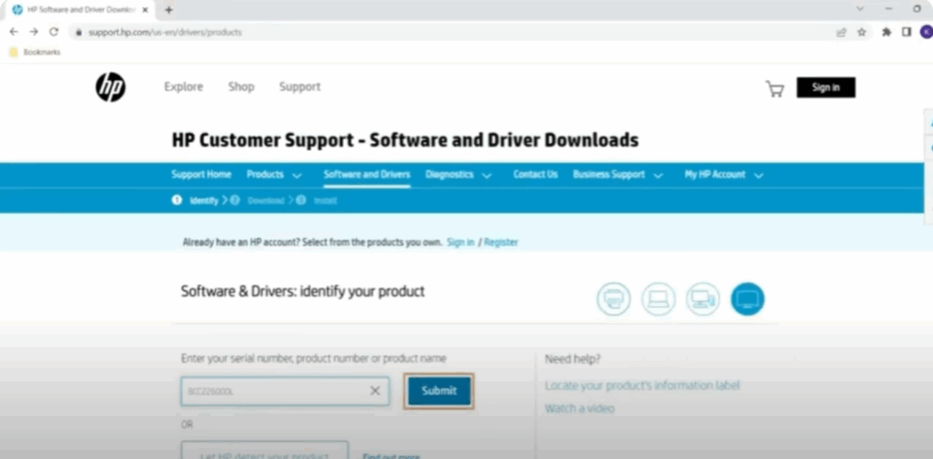 Enter your serial number