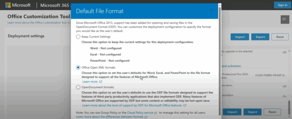 Export the Configuration File