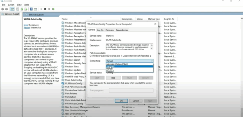 Fix Wi-Fi Service Running or Not