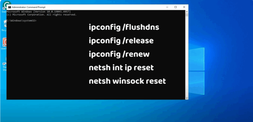 Flush DNS and Reset Network Settings
