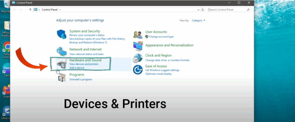 Open Devices and Printers