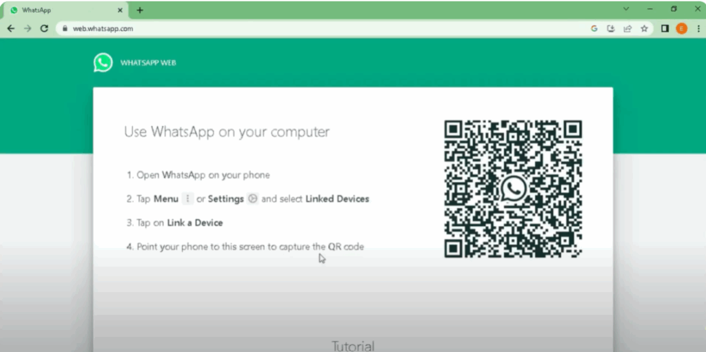 Open WhatsApp Web on Your PC