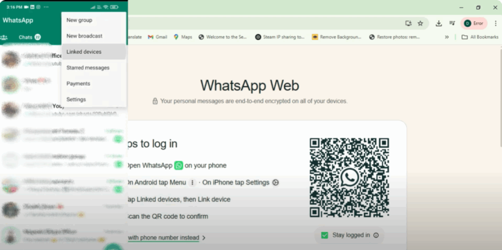 Open WhatsApp on Your Phone