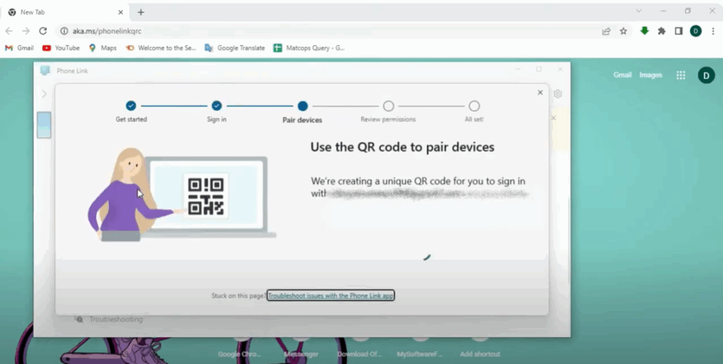 Open the Phone Link App on Your PC