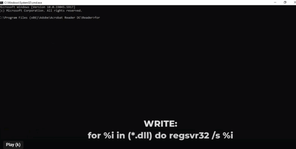 Re-register DLL Files
