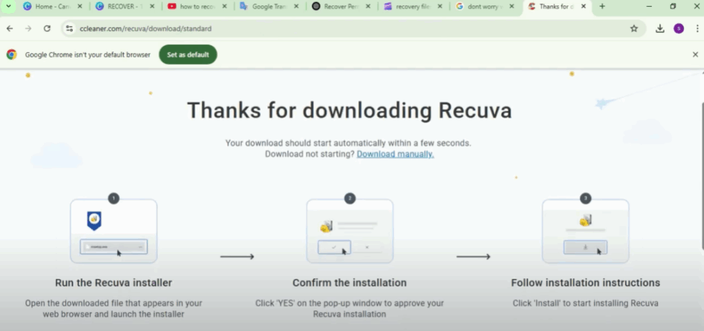  Recuva installer