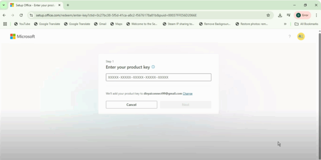Redeem and Activate Your Product Key