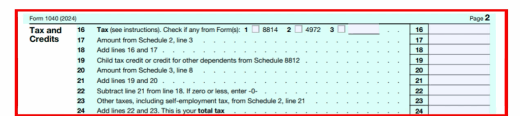 Tax Calculations and Credits