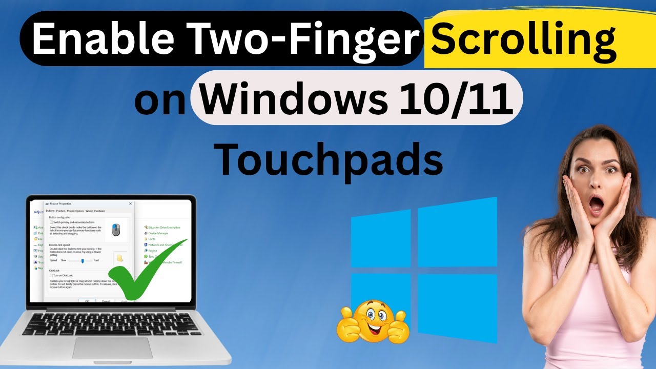Two Finger Scroll Not Working