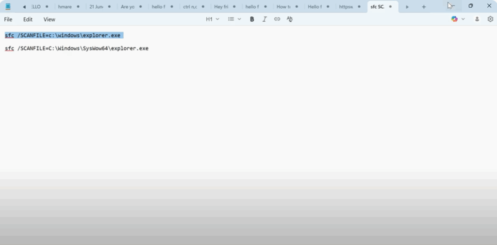 Use Command Prompt to Fix the Issue