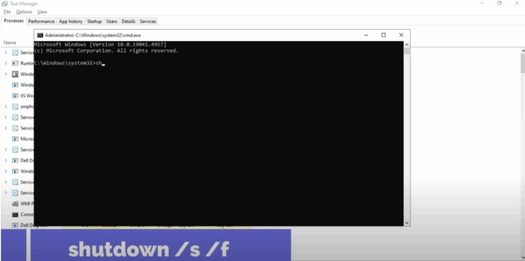 Use Command Prompt to Shut Down and Restart