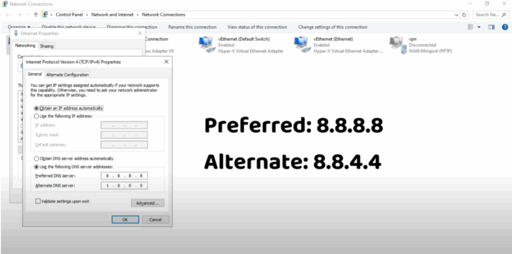 Use Google Public DNS