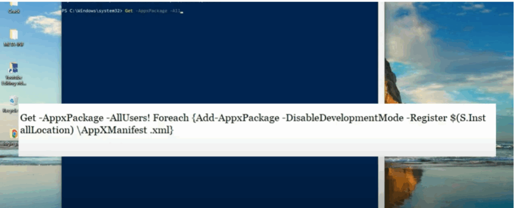 Use PowerShell Command