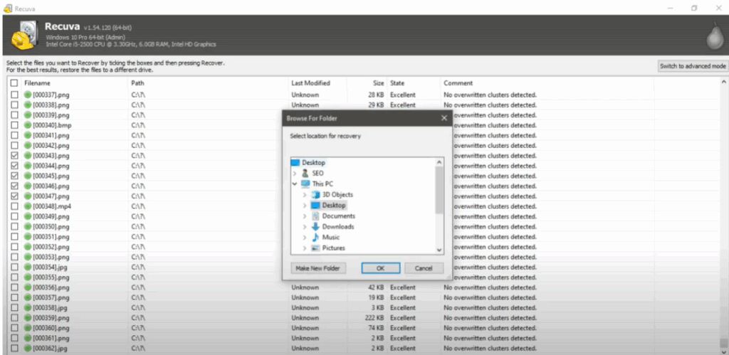View and Recover Files