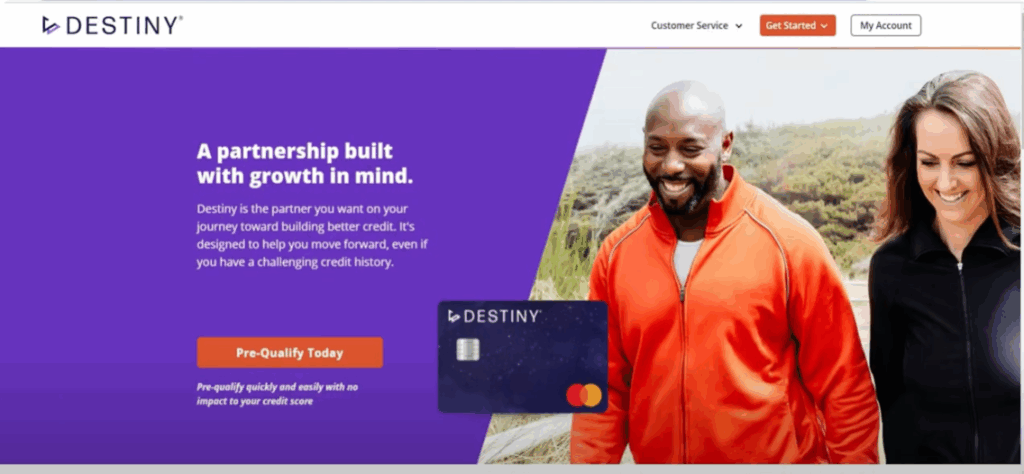 Visit the Destiny Card Activation Page