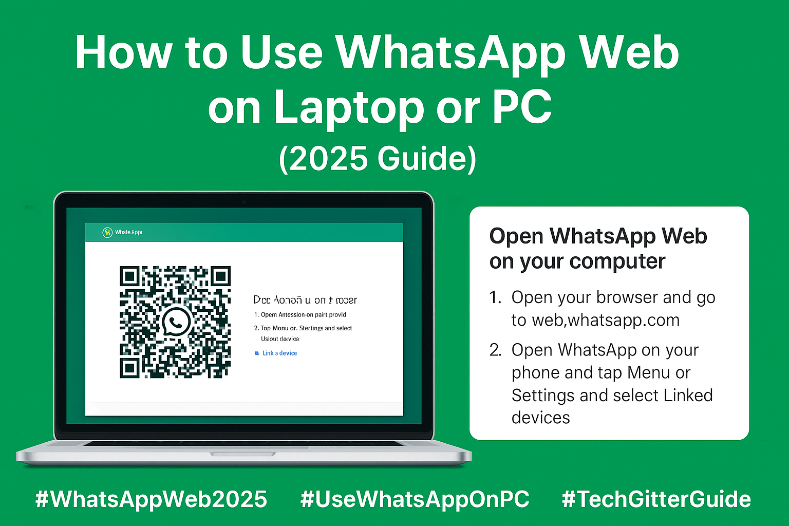 WhatsApp Web on Laptop or PC