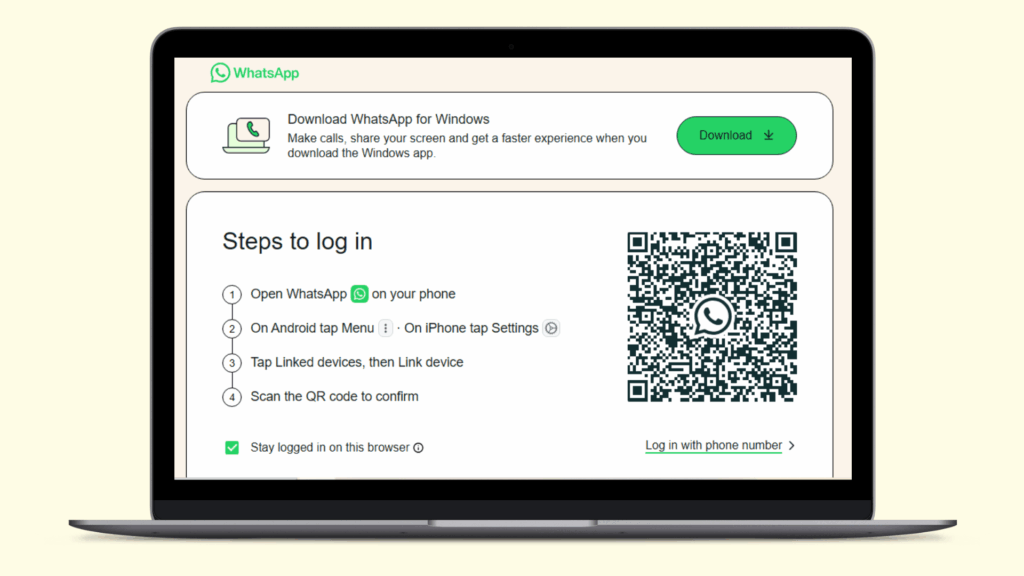 Go to WhatsApp Web on Your PC