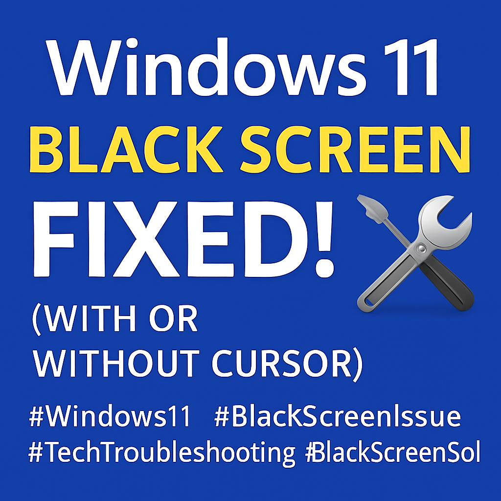 Windows 11 Black Screen FIXED