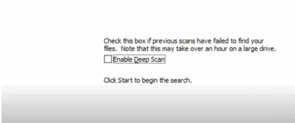 enable deep scan