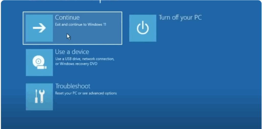 restart the computer