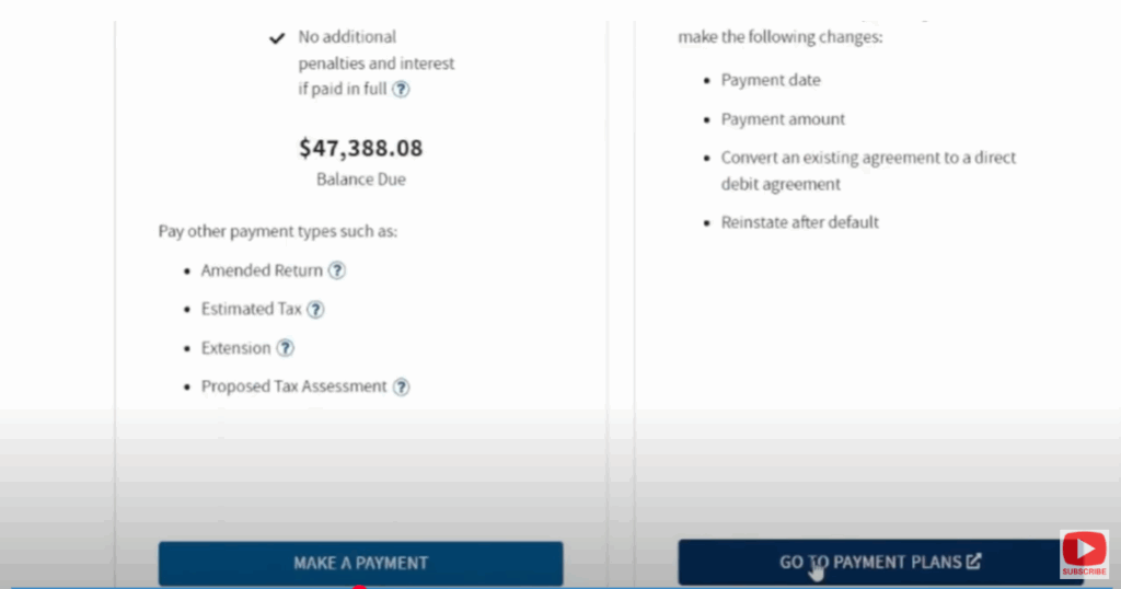 Access Payment Options
