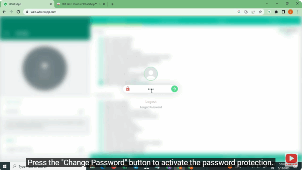 Activate Password Protection
