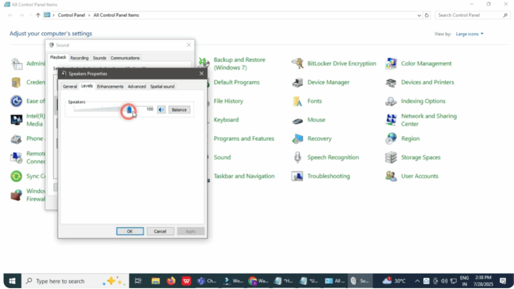 Adjust Playback Device Properties