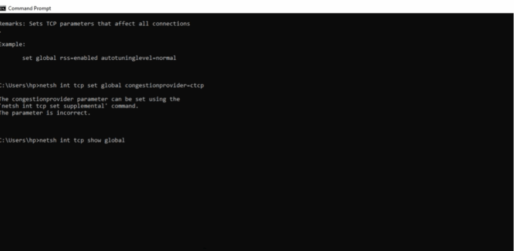 Apply Optimized TCP Settings