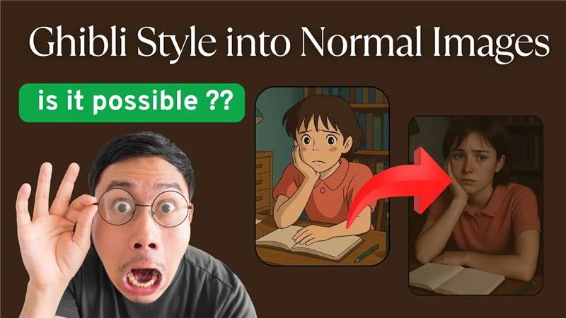 Can I TURN Ghibli Style Artwork into Normal Images? // is it possible ??