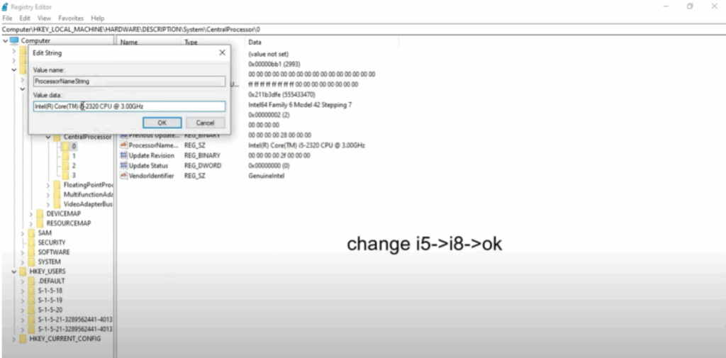 Change Processor Name