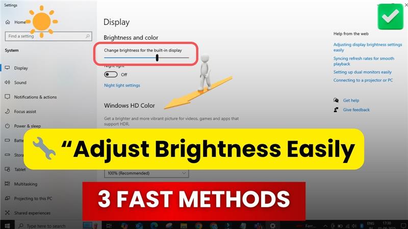Change Screen Brightness in Windows 10 – Quick Tutorial