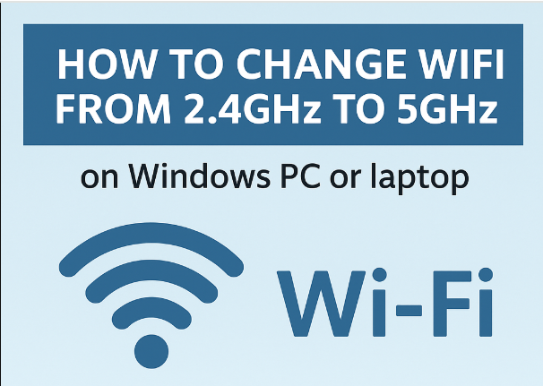 Change WiFi from 2.4GHz to 5GHz